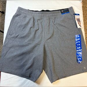 Mondetta Men's Heather Gray Athletic Shorts with Elastic Waist